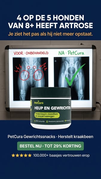 Stop de gewrichtspijn van je hond
