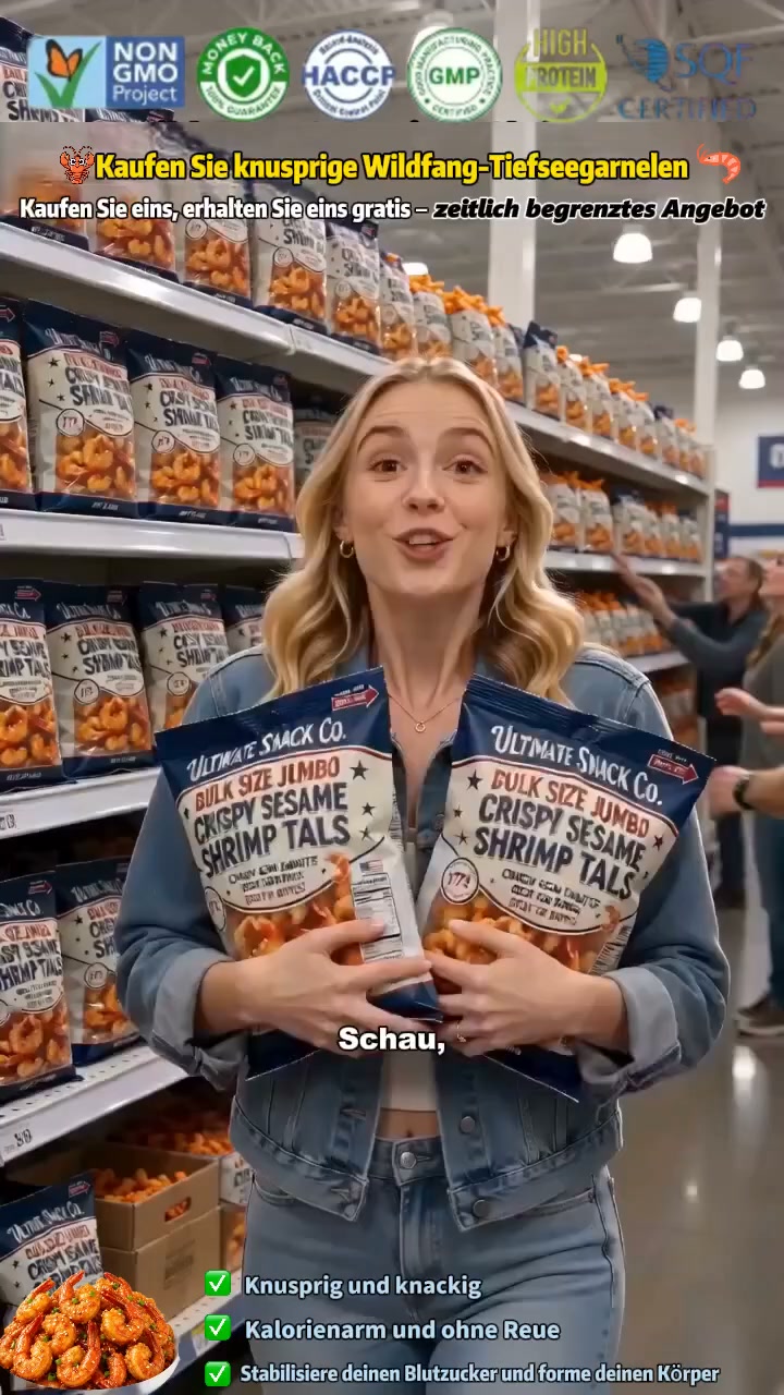 Bye-bye, langweilige Snacks! Diese Garnelenschwänze sind der neue Crunch-Kick!