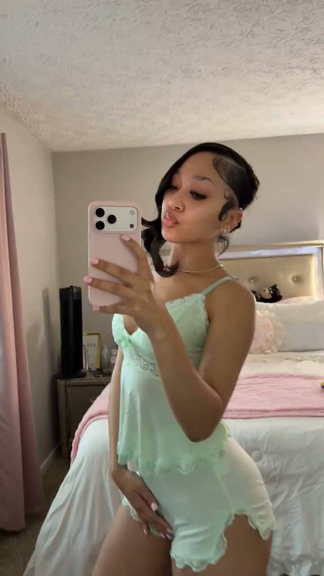 Lace Babydoll Lingerie Set