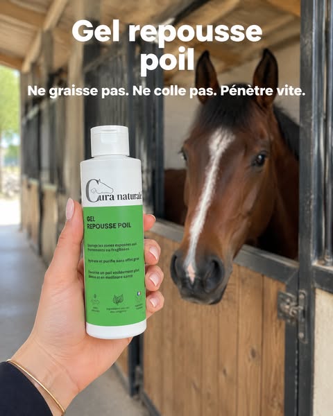 Gel repousse poil pour cheval · Note 4,8/5