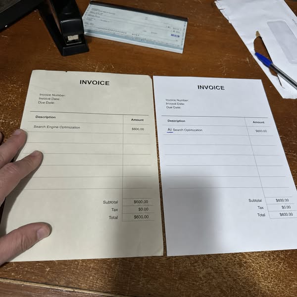 My SEO Company Changed the Name on the Invoice