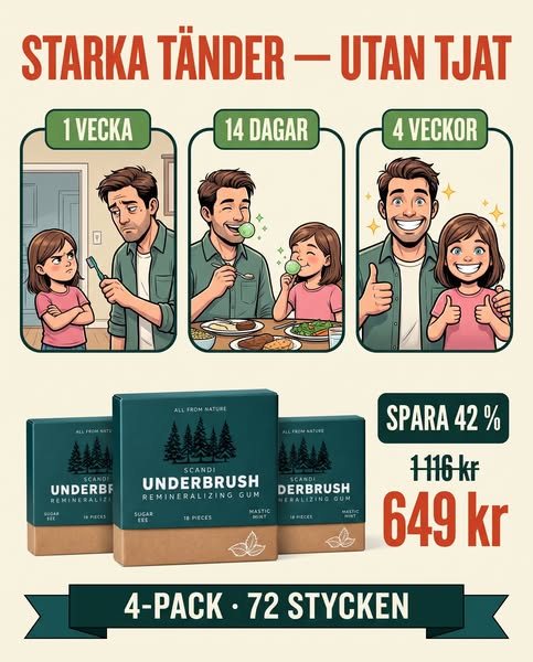 Ett tuggummi som förändrar dina tänder.