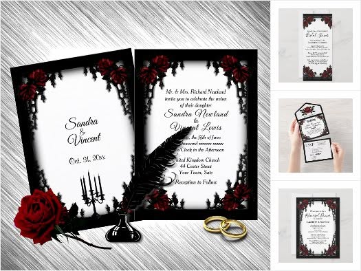 Victorian Gothic Theme Wedding
