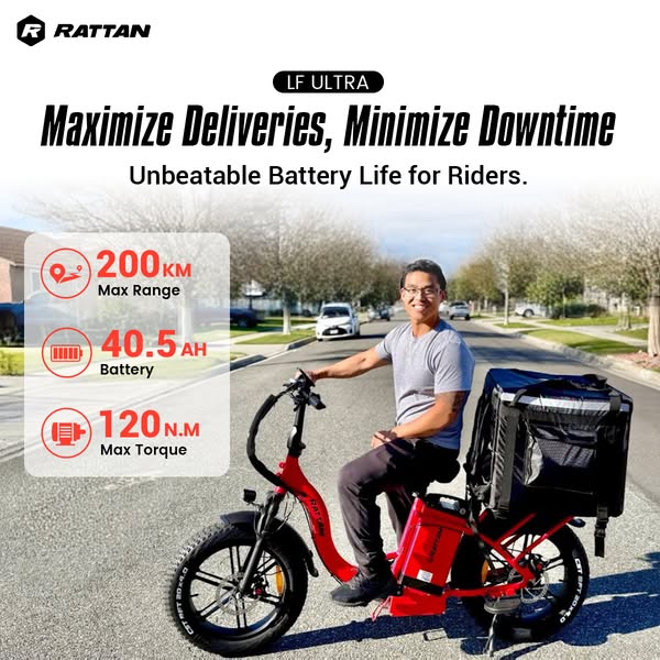 Rattan LF Ultra: 200km Range Ebike