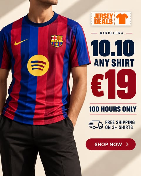 Football Shirts from €19.90 | Jersey Deals