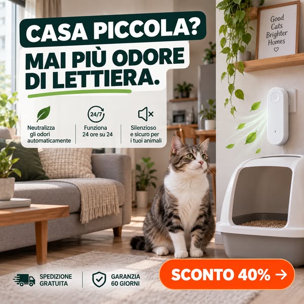 Mai più odore di lettiera