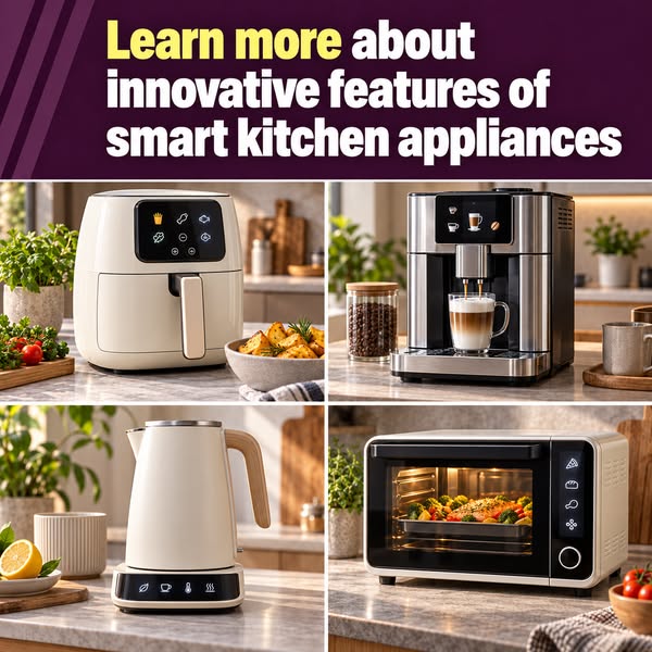Learn more about innovative features of smart kitchen appliances