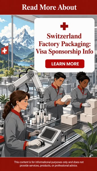 Switzerland Factory Packaging: Visa Sponsorship Info
