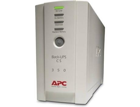 UPS APC Back-UPS Em Espera Offline 350VA 4AC Outlets Torre Bege