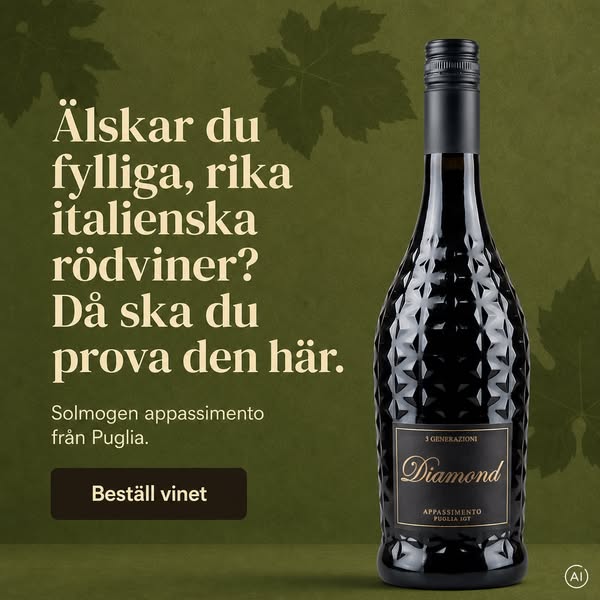 Diamantslipad flaska. 101 kr vinet