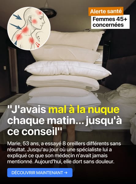 Ce petit truc simple qui soulage les cervicales