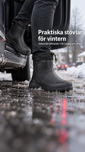 Fodrade stövlar för vinter och friluftsliv