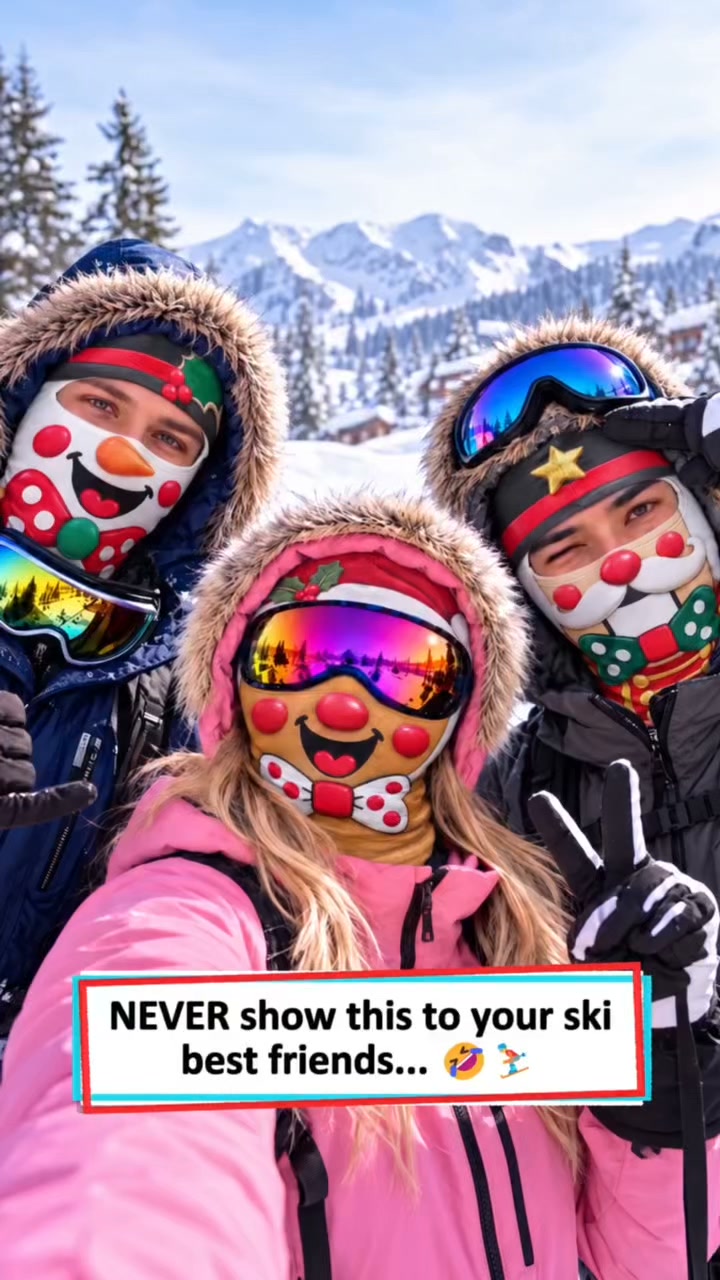 Fierce Animal Print Ski Balaclava