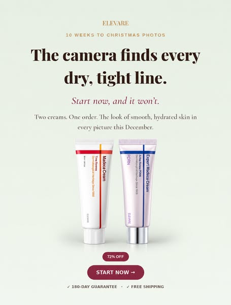 Two Pharmaceutical-Grade Creams. One 60-Second Routine. Clinically Tested Ingredients for Visibly Firmer, Younger-Looking Skin by Morning