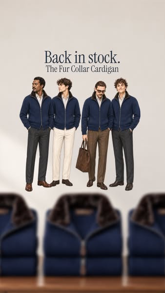 Back In Stock: The Fur Collar Cardigan