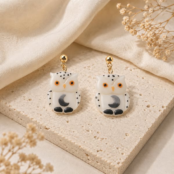 €34.90 · Pendientes Fantasy Owl Night