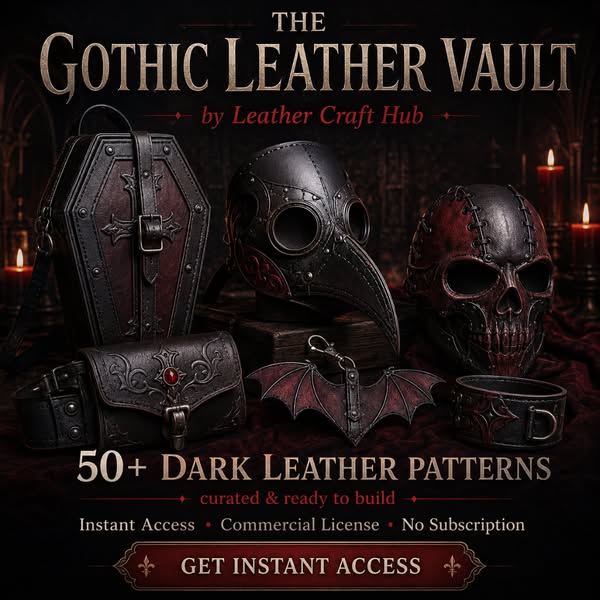 50+ Gothic & Horror Leather Pattern Bundle