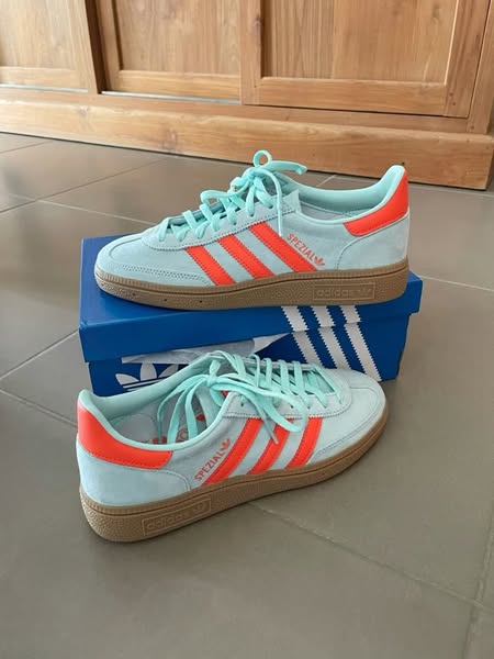 Adidas Spezial Laranja/Verde Agua