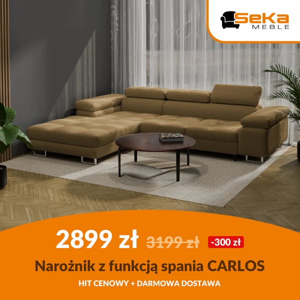 Narożnik CARLOS tylko za 2899 zł - HIT CENOWY
