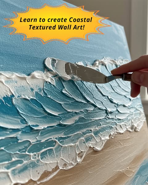 NEW: Coastal Textured Art Class