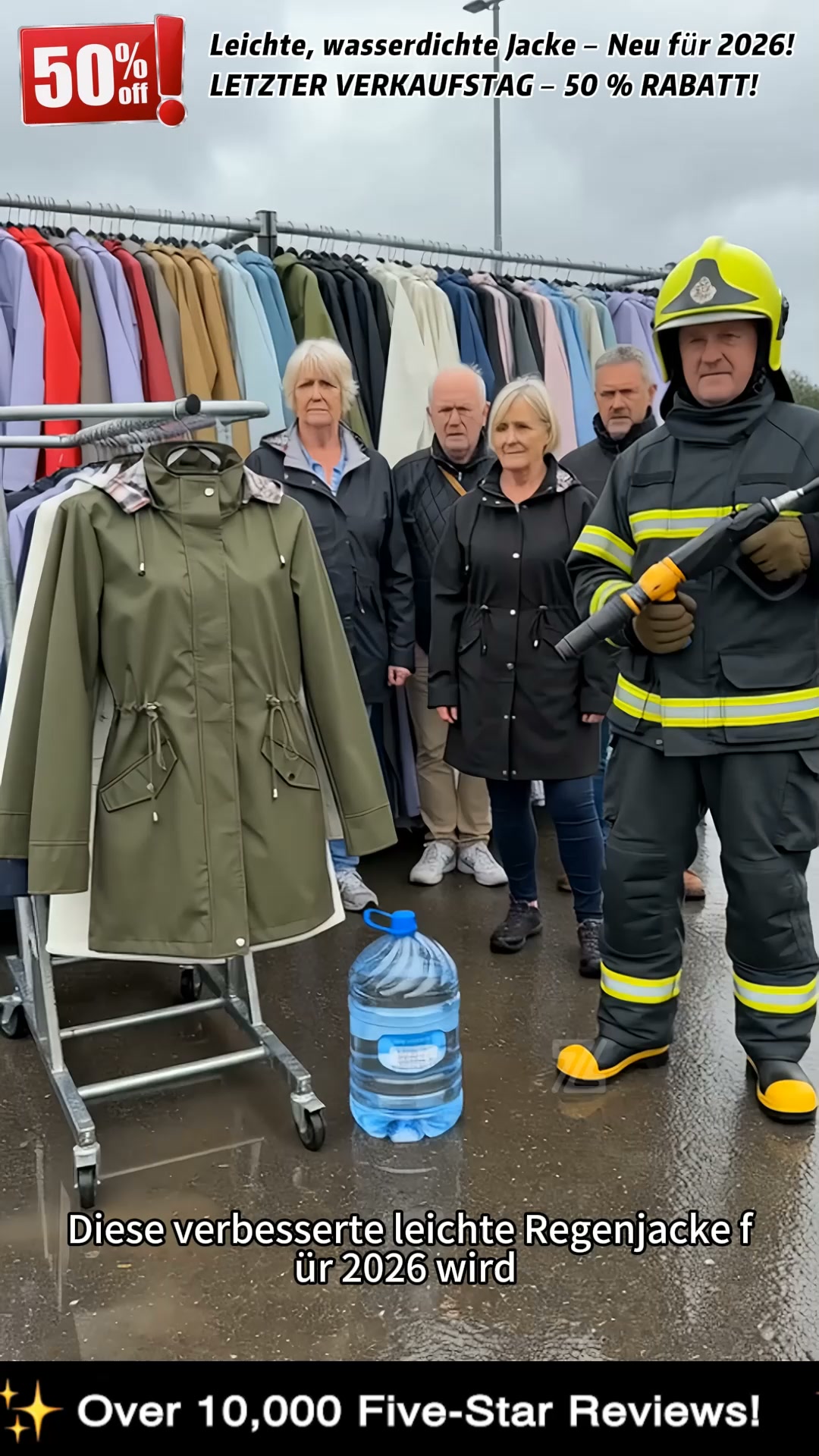 50% REDUKTION3-in-1 Outdoor-Damenjacke – wasserdicht, winddicht & wetterfest
