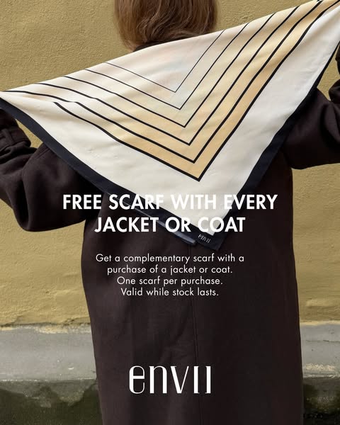 Gratis halsduk med varje jacka