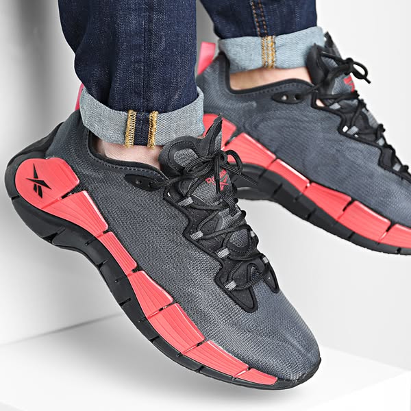 Reebok - Zig Kinetica II H00022 Core Black Pure Grey 6 Neo Chrome Sneakers