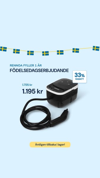 FÖDELSEDAG: 33% rabatt på SteamCleaner!
