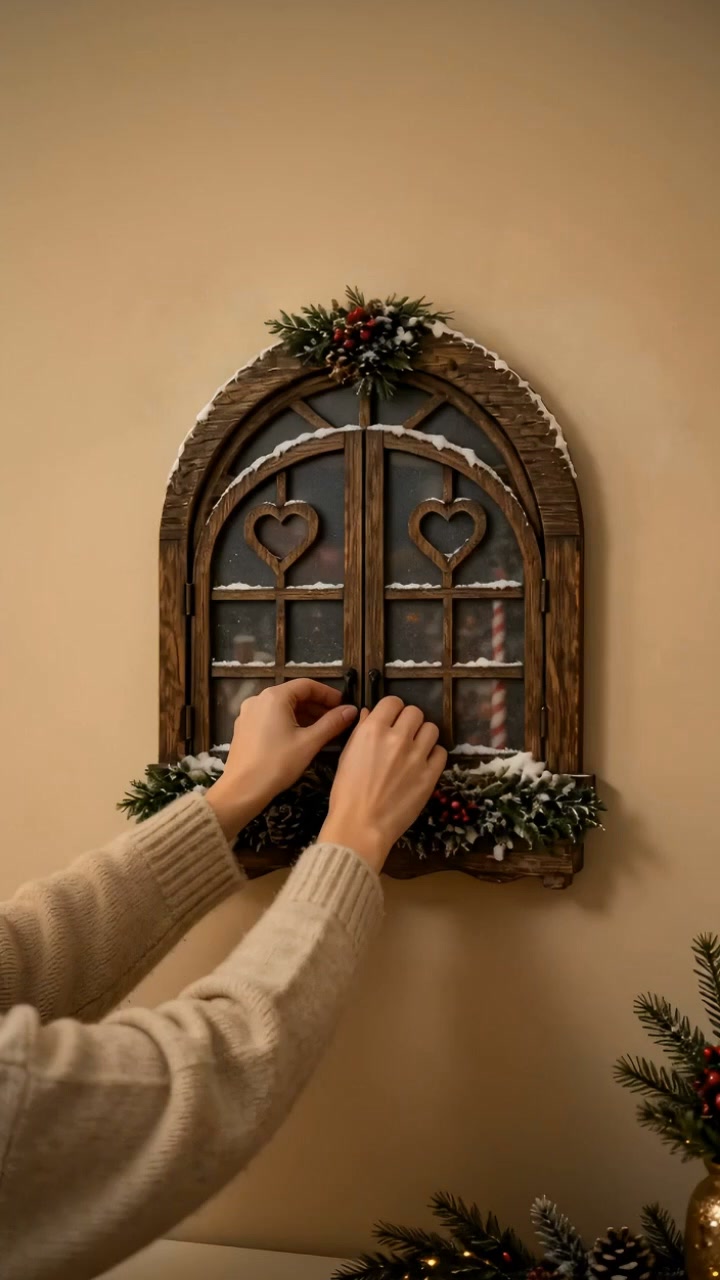 Ein Fenster voller Weihnachtszauber