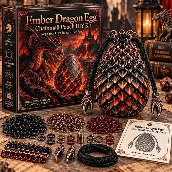 Dragon Egg Chainmail Pouch DIY Kit