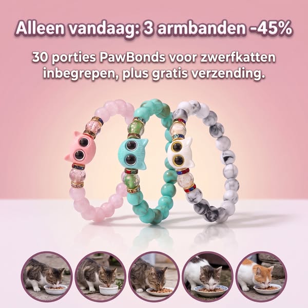 Draag hoop. Voed een kat.