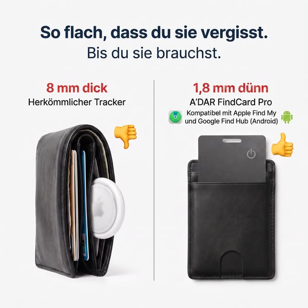 Nie wieder Portemonnaie suchen