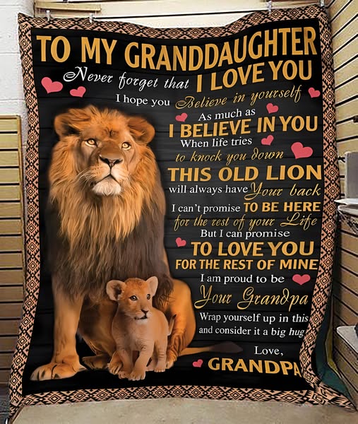 Special Gift For Your Granddaughter Blanket - From Grandpa (SKUB07-184
