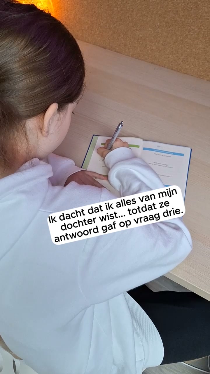 Hoe was school? Goed.