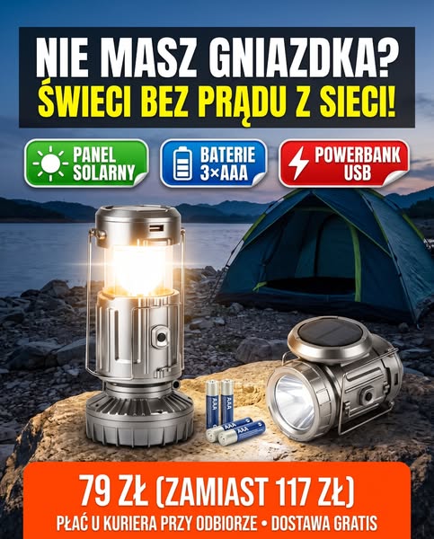Światło na Blackout i Kemping – Tylko 79,00 zł!
