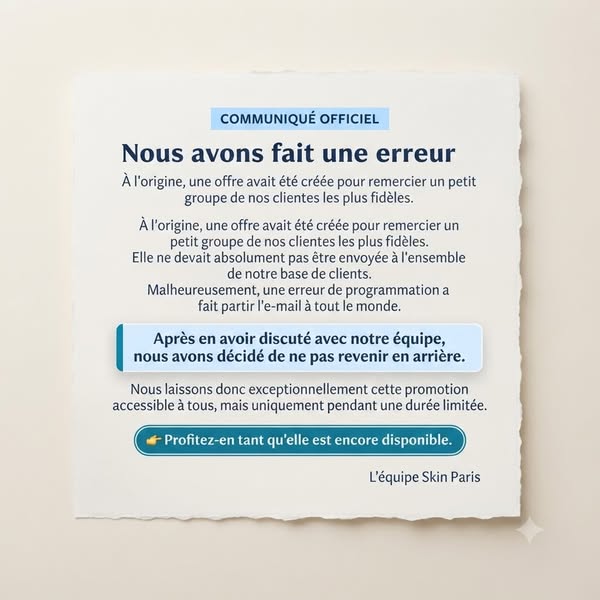 La livraison est toujours offerte