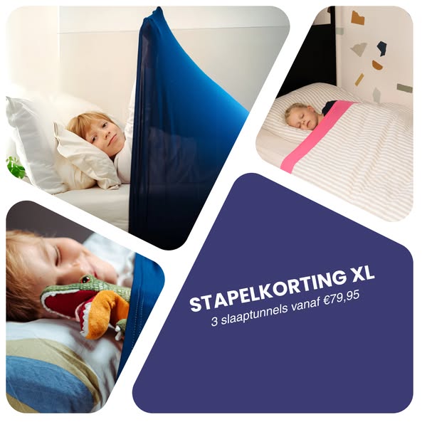Actie: slaaptunnels vanaf €25 per stuk