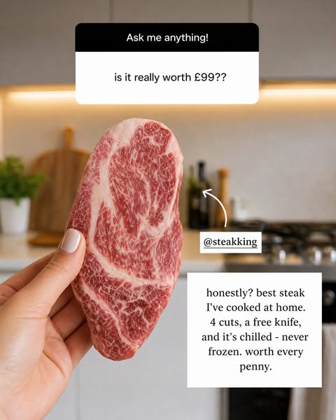 Try Premium Wagyu + FREE Chef's Knife