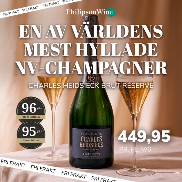 96 poäng till en champagne för 449,95 kr