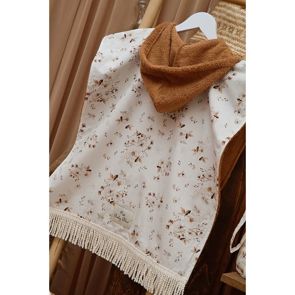 Caramel Floral Παιδικό Πόντσο