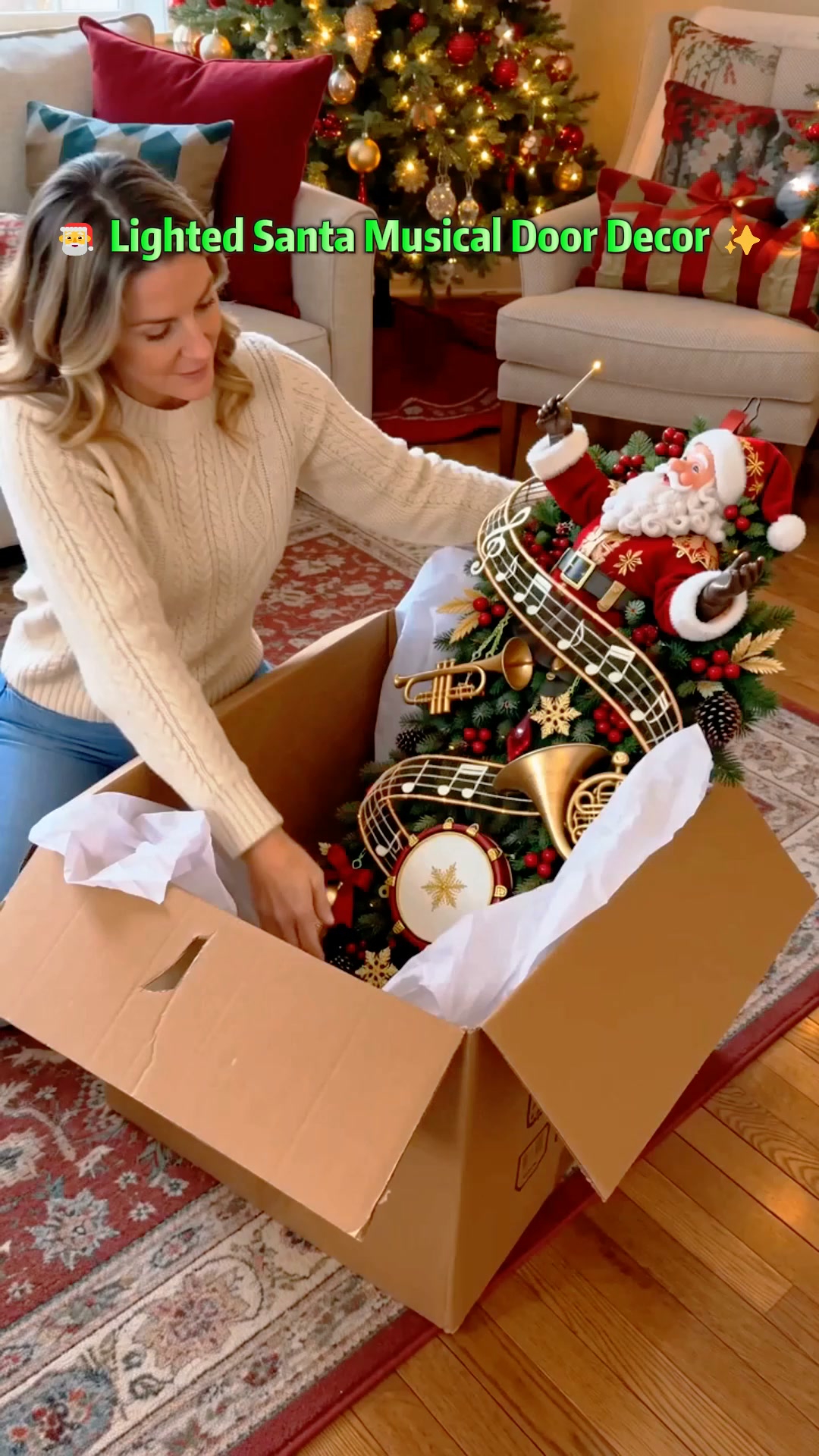 Turn an Empty Door Into Christmas Magic