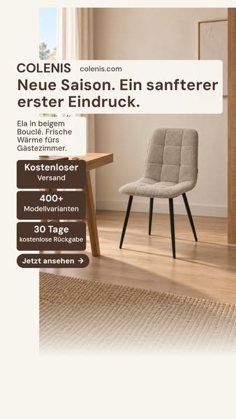 Ein frischer Sitzplatz für die Saison
