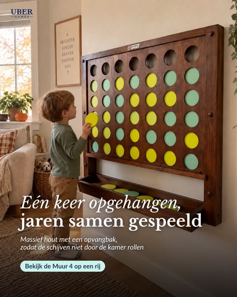 Levensgroot vier op een rij!