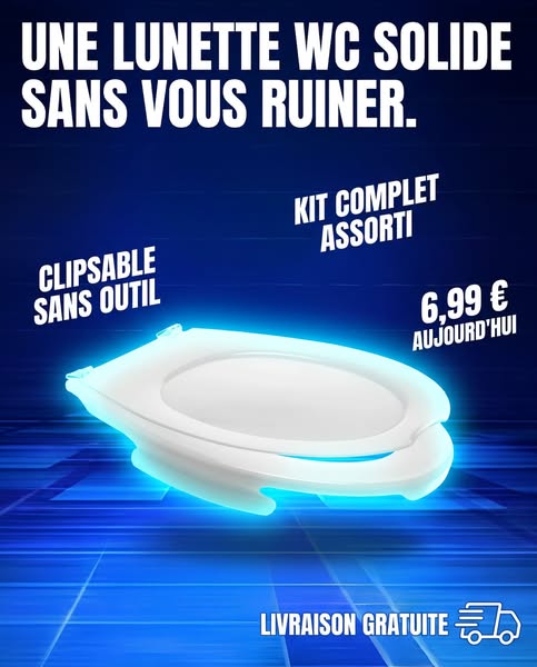 Kit Lunette WC Clipsable à 6,99 €