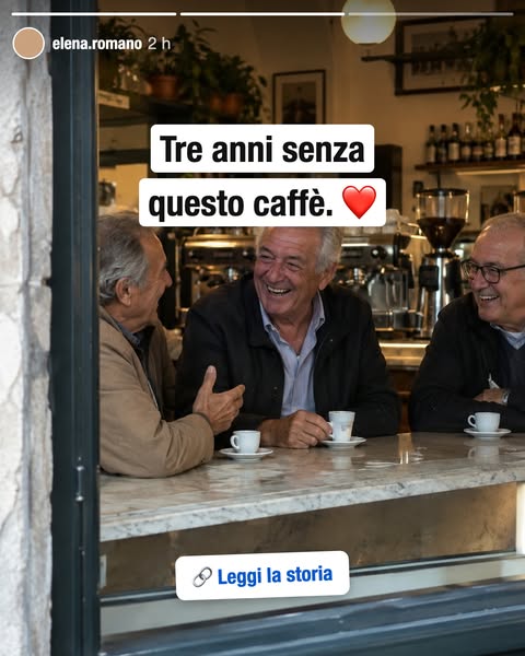Tre anni senza il caffè al bar