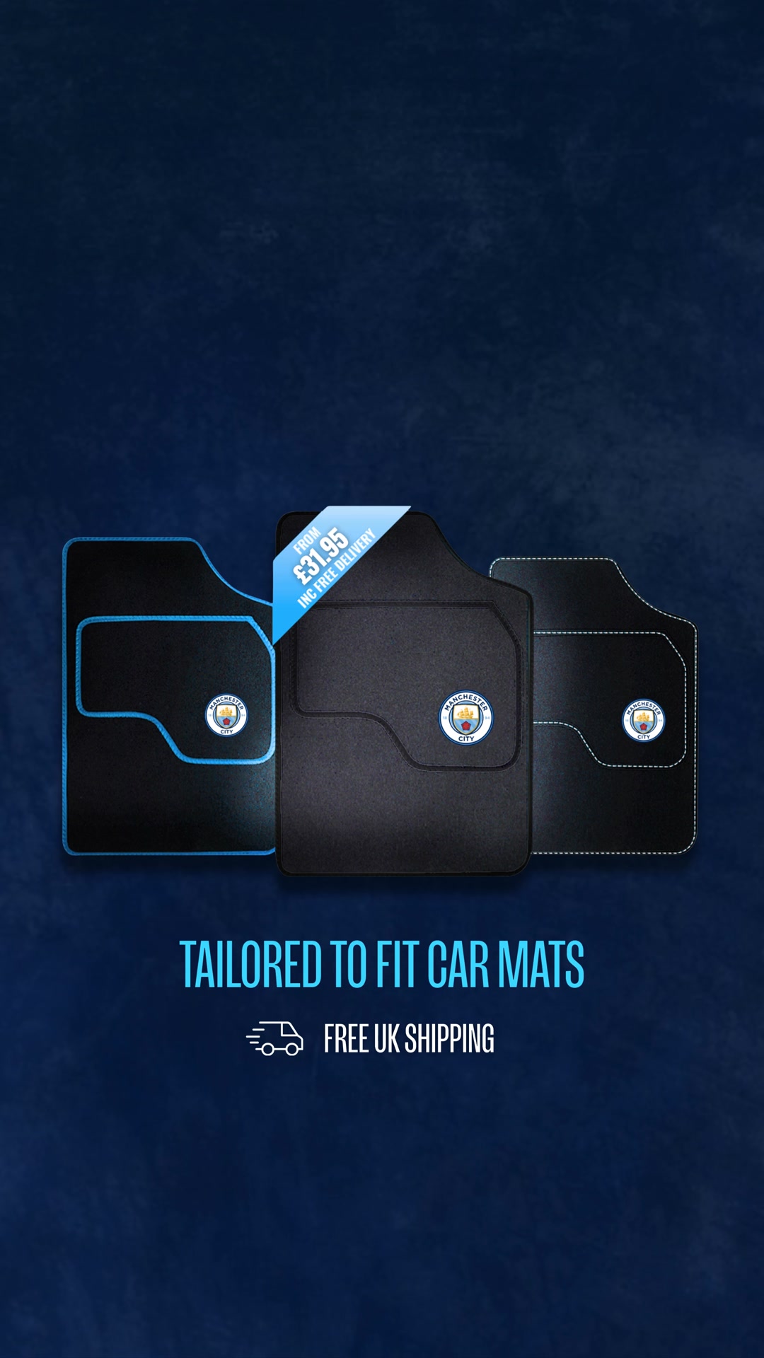 Official Licensed Manchester City FC Car Mats