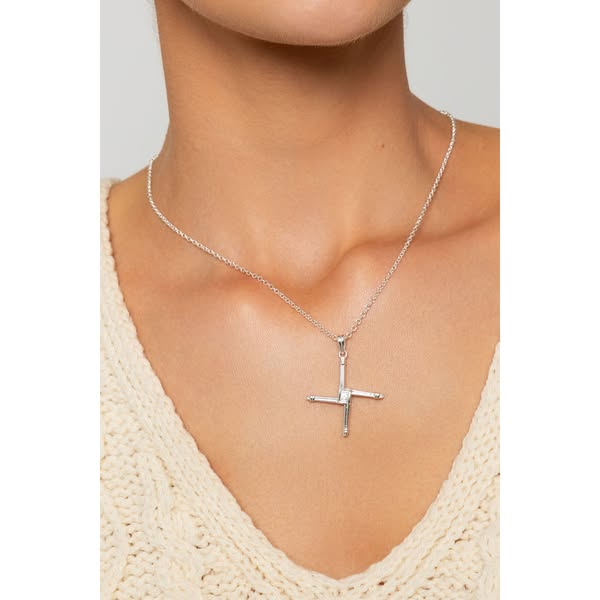 St. Brigids Cross in Silver