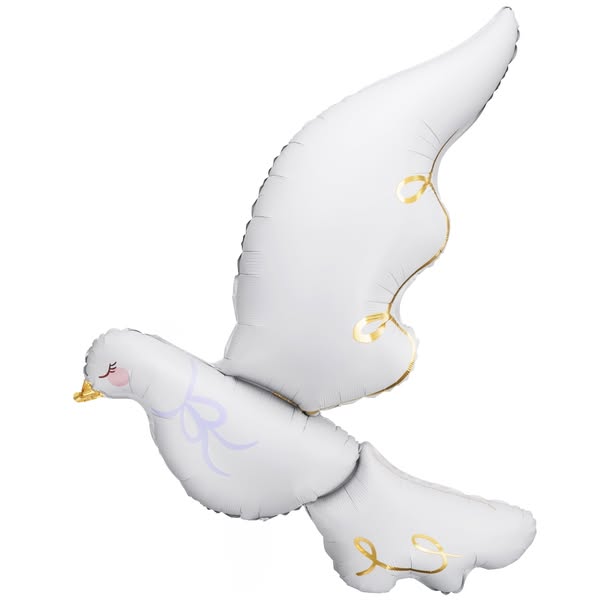 Balon Foliowy Gołąb Złoty 39" - 100 cm - Party Deco /PACK