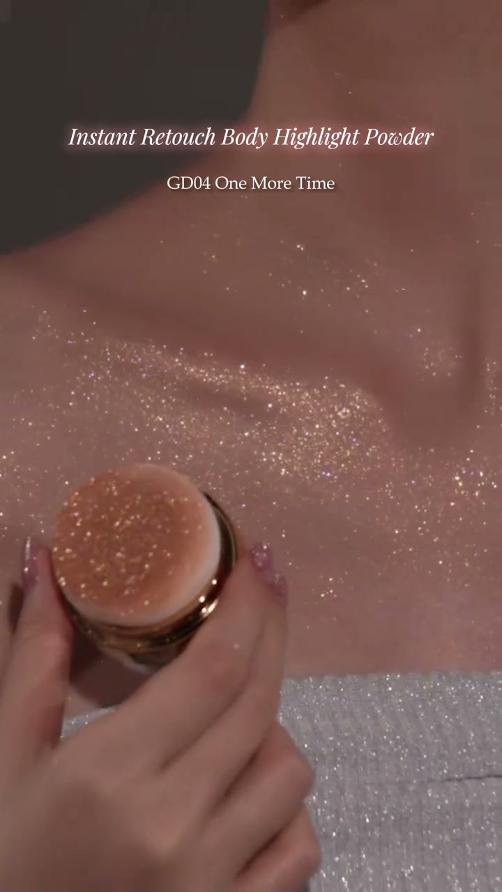 3-Shade Shimmer Highlighter with Puff