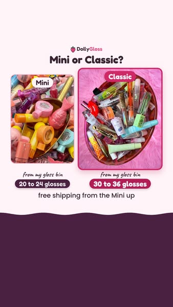 30 to 36 glosses, one scoop